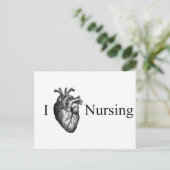 I Heart Nursing Briefkaart (Staand voorkant)