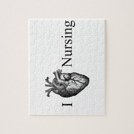 I Heart Nursing Legpuzzel (Verticaal)