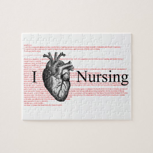 I Heart Nursing Legpuzzel (Horizontaal)