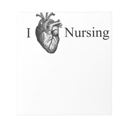 I Heart Nursing Notitieblok (Voorkant)