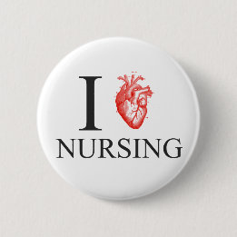 I Heart Nursing Ronde Button 5,7 Cm
