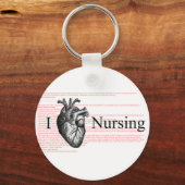 I Heart Nursing Sleutelhanger (Voorkant)