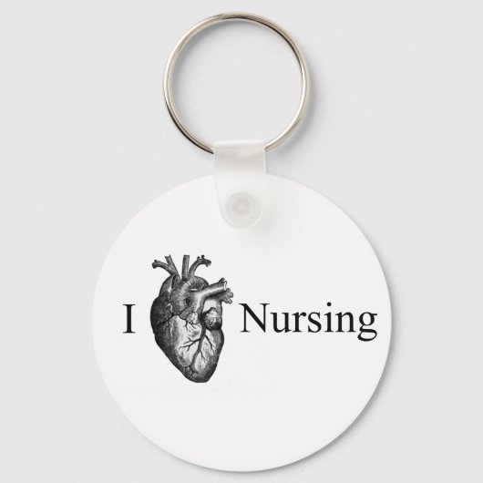 I Heart Nursing Sleutelhanger (Voorkant)