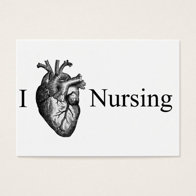 I Heart Nursing Visitekaartjes (Voorkant)