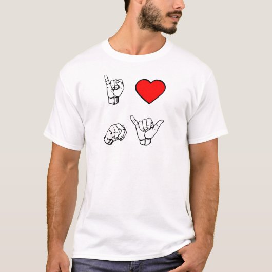 I HEART NY - witte achtergrond T-shirt (Voorkant)