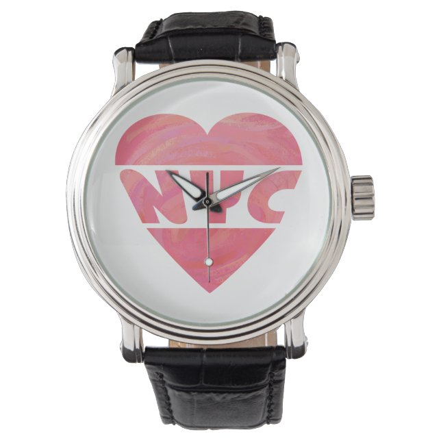 I Heart NYC Horloge (Voorkant)