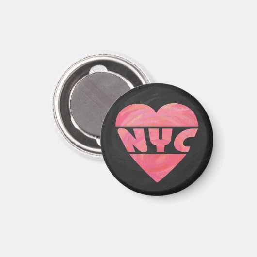 I Heart NYC Magneet (Voorkant / Achterkant)