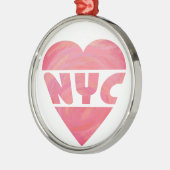 I Heart NYC Metalen Ornament (Links)