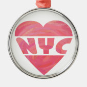 I Heart NYC Metalen Ornament (Voorkant)