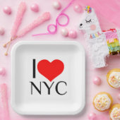 I HEART NYC PAPIEREN BORDJE (Feest)