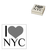 I HEART NYC RUBBERSTEMPEL (Gestempeld)