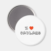 I Heart Oakland Magneet (Voorkant / Achterkant)