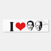I HEART OBAMA BIDEN BUMPERSTICKER (Voorkant)