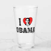 I Heart Obama Glas (Voorkant)