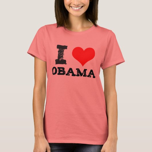I Heart Obama T-shirt (Voorkant)