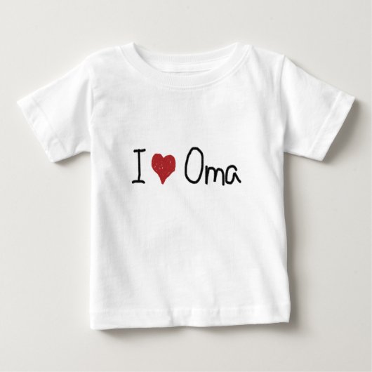 I Heart Oma T-Shirt (Voorkant)