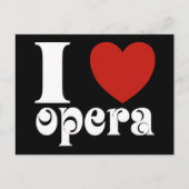I Heart Opera Lovers Gift Briefkaart (Voorkant)