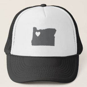 I Heart Oregon Grunge Kijk naar de staatsliefde Trucker Pet