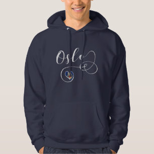 I Heart Oslo, Noorwegen Hoodie