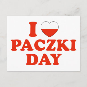 I Heart Paczki Day Briefkaart