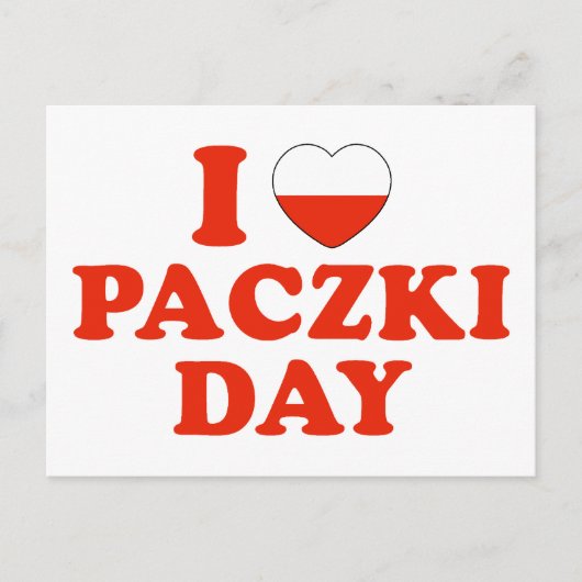 I Heart Paczki Day Briefkaart (Voorkant)