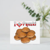 I Heart Paczki Pools voedsel Briefkaart (Staand voorkant)