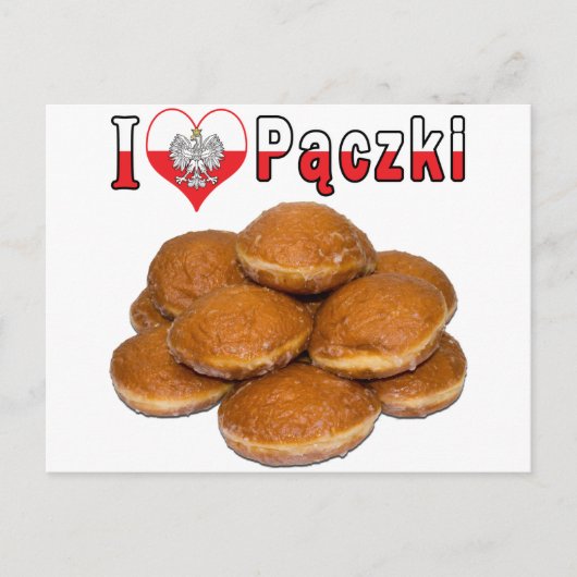 I Heart Paczki Pools voedsel Briefkaart (Voorkant)