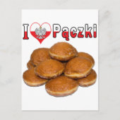 I Heart Paczki Pools voedsel Briefkaart (Voorkant)