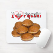 I Heart Paczki Pools voedsel Muismat (Met muis)
