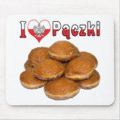 I Heart Paczki Pools voedsel Muismat (Voorkant)