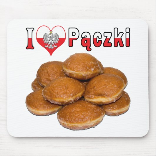 I Heart Paczki Pools voedsel Muismat (Voorkant)