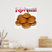 I Heart Paczki Pools voedsel Poster (Keuken)