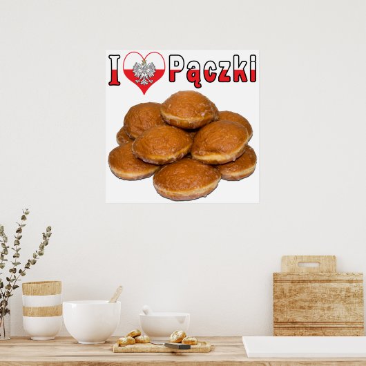 I Heart Paczki Pools voedsel Poster (Keuken)