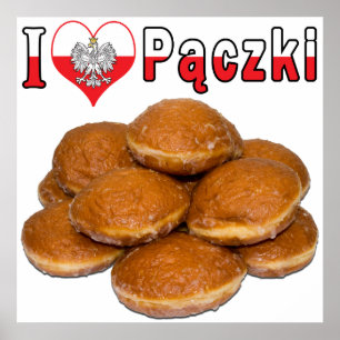 I Heart Paczki Pools voedsel Poster