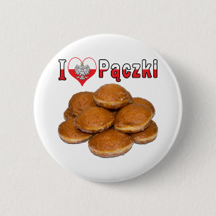 I Heart Paczki Pools voedsel Ronde Button 5,7 Cm