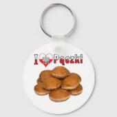 I Heart Paczki Pools voedsel Sleutelhanger (Voorkant)