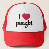 I Heart Paczki Trucker Hat Pet (Voorkant)