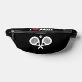 I heart Padel aangepaste kleur fanny pack tas (Liggend)