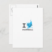 I Heart Paintball Briefkaart (Voorkant / Achterkant)