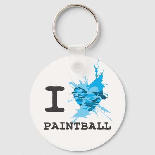 I Heart Paintball Sleutelhanger (Voorkant)