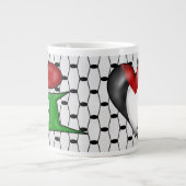 I Heart Palestine Grote Koffiekop (Voorkant)