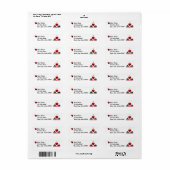 I Heart Panda Beren Etiket (Full Sheet)