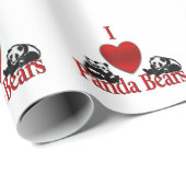 I Heart Panda Beren Fun Cadeaupapier (Rol Hoek)