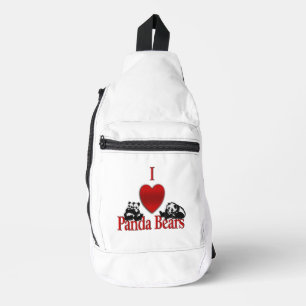 I Heart Panda Beren Fun Sling Bag