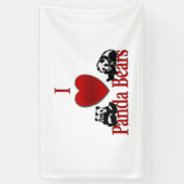 I Heart Panda Beren Fun Spandoek (Verticaal)