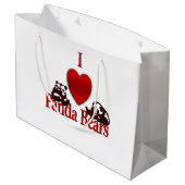 I Heart Panda Beren Groot Cadeauzakje (Achterkant Gekanteld)