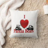 I Heart Panda Beren Kussen (Deken)