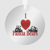 I Heart Panda Beren Ornament (achterkant)
