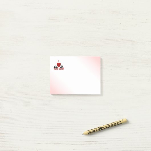 I Heart Panda Beren Post-it® Notes (Op bureau)