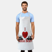 I Heart Panda Beren Schort (Gedragen)